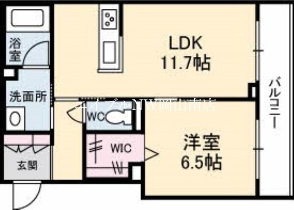 備前西市駅 徒歩11分 3階の物件間取画像